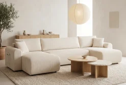 OTTO home Wohnlandschaft »JONAA Cord, U-Form, 311 cm. -OTTO. Verlässliche Qualität« Tonnentaschen-Federkern, Bettkasten, Schlafsofa (133/270)