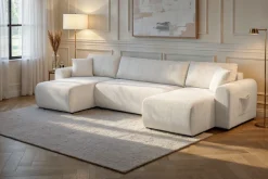 OTTO home Wohnlandschaft »JONAA Cord, U-Form, 311 cm. -OTTO. Verlässliche Qualität« Tonnentaschen-Federkern, Bettkasten, Schlafsofa (133/270)