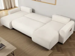 OTTO home Wohnlandschaft »JONAA Cord, U-Form, 311 cm. -OTTO. Verlässliche Qualität« Tonnentaschen-Federkern, Bettkasten, Schlafsofa (133/270)
