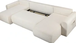 OTTO home Wohnlandschaft »JONAA Cord, U-Form, 311 cm. -OTTO. Verlässliche Qualität« Tonnentaschen-Federkern, Bettkasten, Schlafsofa (133/270)