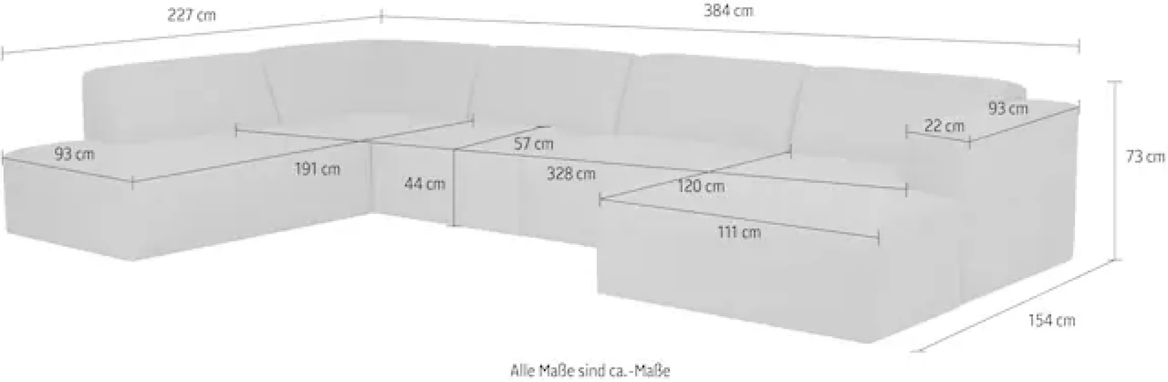 OTTO home Wohnlandschaft »Kelani« mit dekorativer Knopfsteppung an den Armlehnen