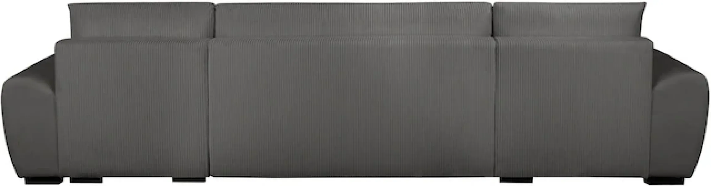 OTTO home Wohnlandschaft »KIVELLA Cord-Struktur, U-Form, 307 cm« Schlaffunktion(128/257), Bettkasten, Cord-Struktur-Mix