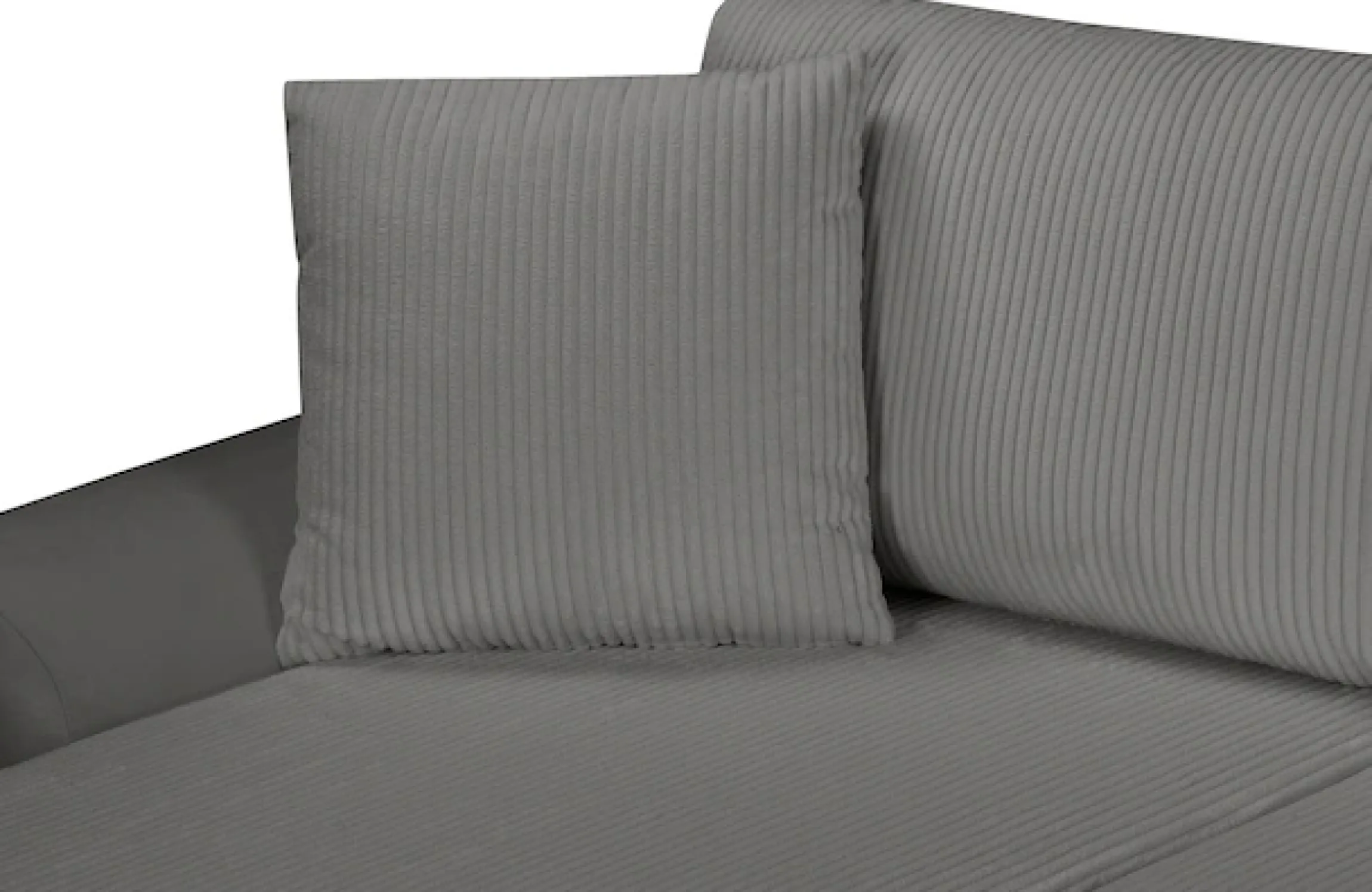 OTTO home Wohnlandschaft »KIVELLA Cord-Struktur, U-Form, 307 cm« Schlaffunktion(128/257), Bettkasten, Cord-Struktur-Mix