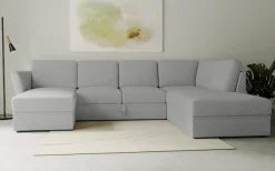OTTO home Wohnlandschaft »Lavars Schlafsofa« mit Bettfunktion und Stauraum, in zwei verschiedenen Bezugsqualitäten