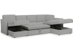 OTTO home Wohnlandschaft »Lavars Schlafsofa« mit Bettfunktion und Stauraum, in zwei verschiedenen Bezugsqualitäten