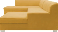 OTTO home Wohnlandschaft »Lolland 296 x 195 cm, modern, mit Steppungen, mittelfester Sitz« U-Form, aus pflegeleichtem, weichem Luxus-Microfaser