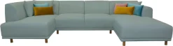 OTTO home Wohnlandschaft »Maroon U-Form« in skandinavischem Design, mit losen Kissen