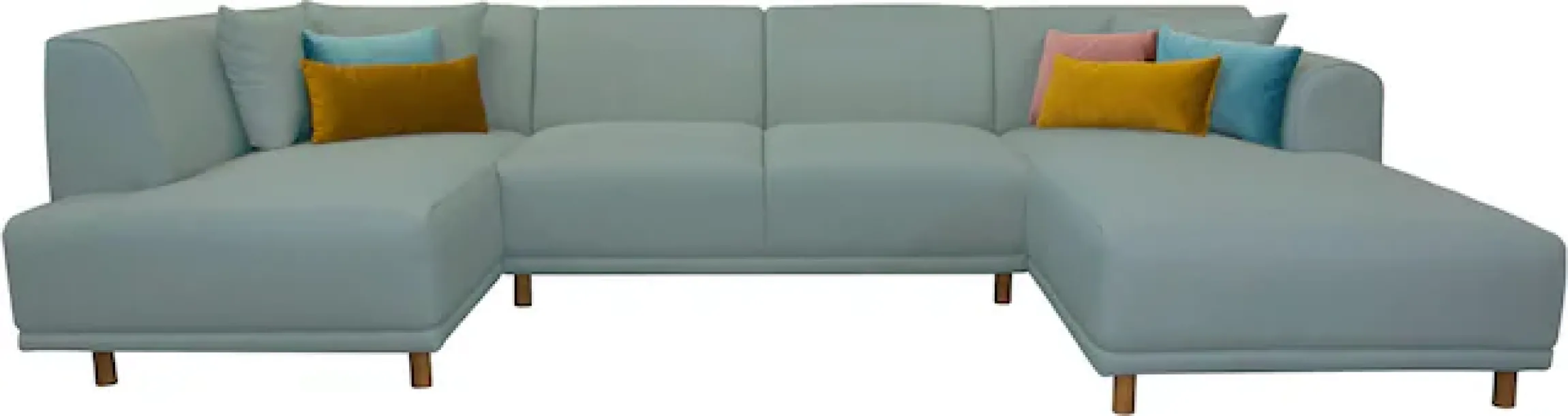 OTTO home Wohnlandschaft »Maroon U-Form« in skandinavischem Design, mit losen Kissen
