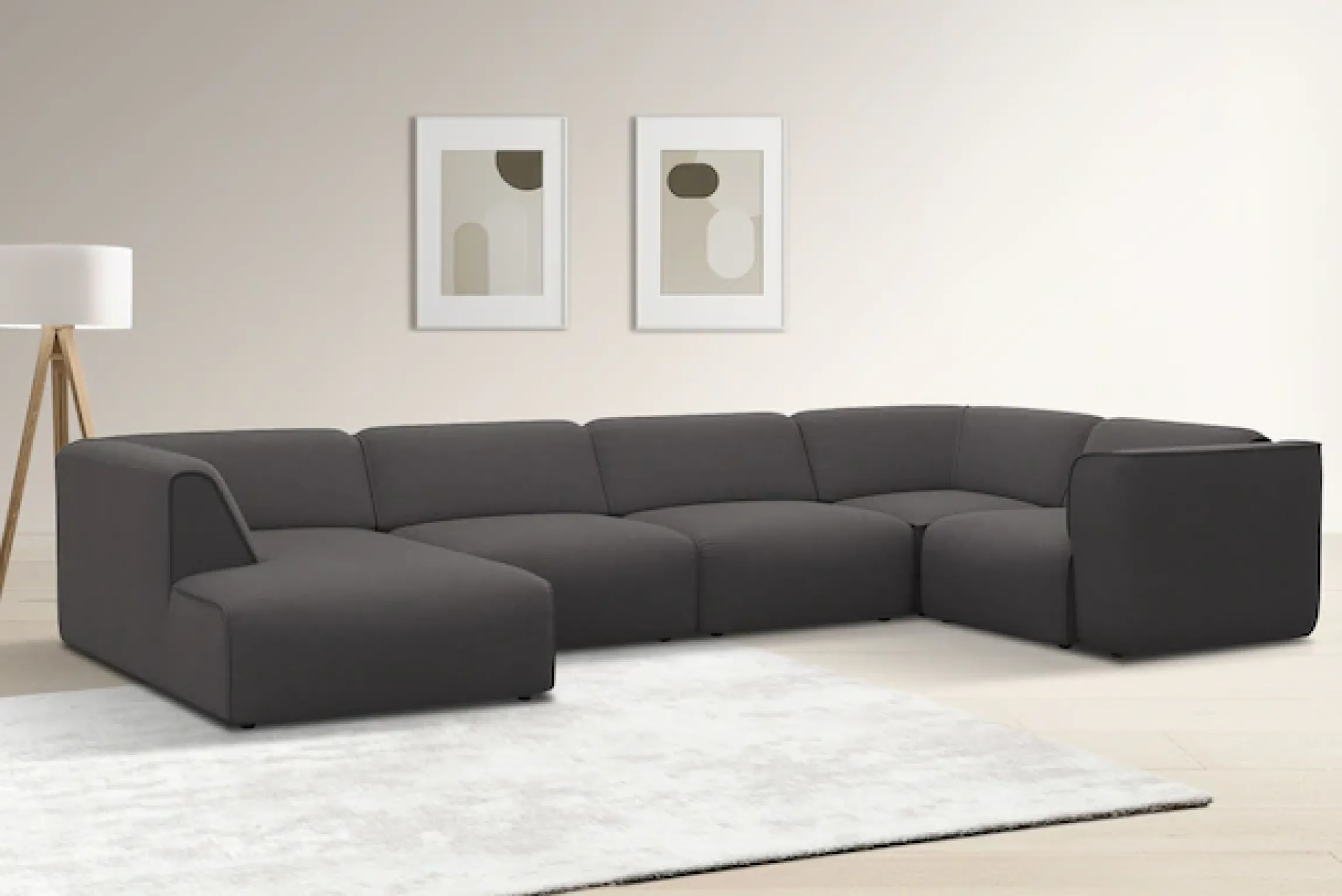 OTTO home Wohnlandschaft »Merid U-Form, B: 367 cm« jederzeit durch Module erweiterbar