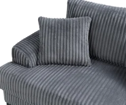 OTTO home Wohnlandschaft »Miron U-Form, B: 332 cm, weicher XXL-Cordbezug« Sofa mit Federkern, 6 Zierkissen, Rücken echt bezogen