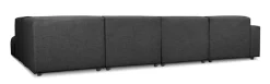 OTTO home Wohnlandschaft »Naddine« B. 389 cm, U-Form, Strukturstoff Mélange-Effekt, Wellenunterfederung