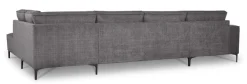 OTTO home Wohnlandschaft »OLAND Chenille U-Form, XXL, B: 345 cm, Skandi-Design« U-Form, 345 cm, Wellenunterfederung, Skandi-Design, Metallfüße