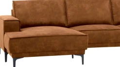 OTTO home Wohnlandschaft »OLAND Luxus-Microfaser U-Form, XXL, B: 345 cm, Skandi-Design« U-Form, 345 cm, Wellenunterfederung, Skandi-Design, Metallfüße