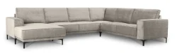 OTTO home Wohnlandschaft »OLAND Chenille U-Form, XXL, B: 342 cm, Skandi-Design« Skandi-Design in Struktur, Flachgewebe, Luxus-Microfaser, Boucle