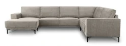 OTTO home Wohnlandschaft »OLAND Chenille U-Form, XXL, B: 342 cm, Skandi-Design« Skandi-Design in Struktur, Flachgewebe, Luxus-Microfaser, Boucle
