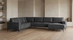 OTTO home Wohnlandschaft »OLAND Luxus-Microfaser U-Form, XXL, B: 342 cm, Skandi-Design« Skandi-Design in Struktur, Flachgewebe, Luxus-Microfaser, Boucle