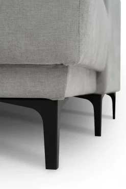 OTTO home Wohnlandschaft »OLAND Struktur fein U-Form, XXL, B: 345 cm, Skandi-Design« U-Form, 345 cm, Wellenunterfederung, Skandi-Design, Metallfüße