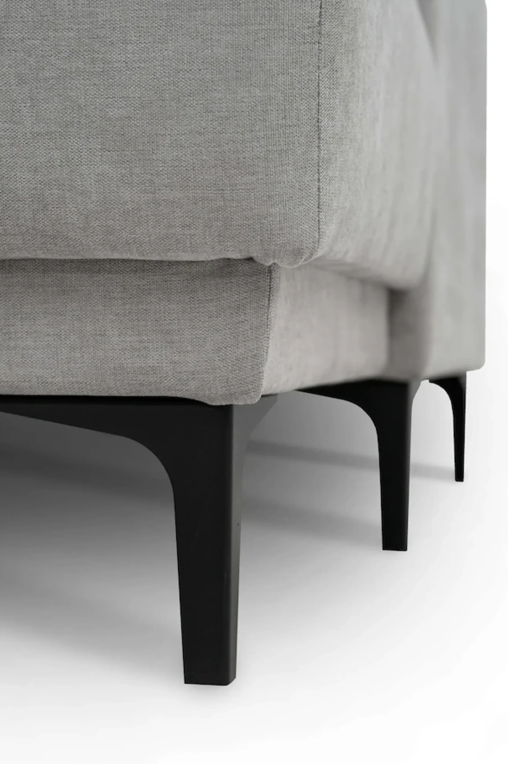 OTTO home Wohnlandschaft »OLAND Struktur fein U-Form, XXL, B: 345 cm, Skandi-Design« U-Form, 345 cm, Wellenunterfederung, Skandi-Design, Metallfüße