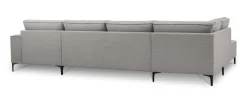 OTTO home Wohnlandschaft »OLAND Cord U-Form, XXL, B: 345 cm, Skandi-Design« U-Form, 345 cm, Wellenunterfederung, Skandi-Design, Metallfüße