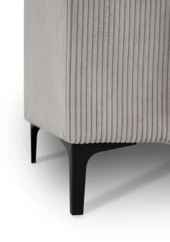 OTTO home Wohnlandschaft »OLAND Cord U-Form, XXL, B: 345 cm, Skandi-Design« U-Form, 345 cm, Wellenunterfederung, Skandi-Design, Metallfüße