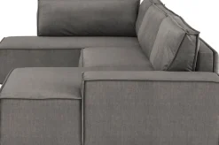 OTTO home Wohnlandschaft »SHERWOOD U-Form, 329 cm - OTTO. Verlässliche Qualität.« Schlaffunktion m. Bettkasten (194x139 cm), Cord, Vintage, Samtvelours