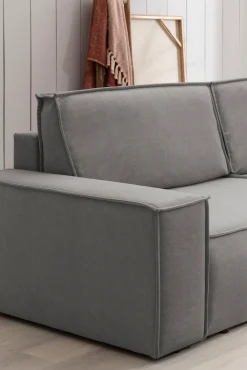 OTTO home Wohnlandschaft »SHERWOOD U-Form, 329 cm - OTTO. Verlässliche Qualität.« Schlaffunktion m. Bettkasten (194x139 cm), Cord, Vintage, Samtvelours