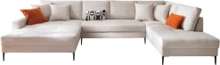 OTTO home Wohnlandschaft »Summer« U-Form, B: 360cm in Cord & Struktur