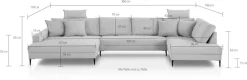 OTTO home Wohnlandschaft »Summer« U-Form, B: 360cm in Cord & Struktur