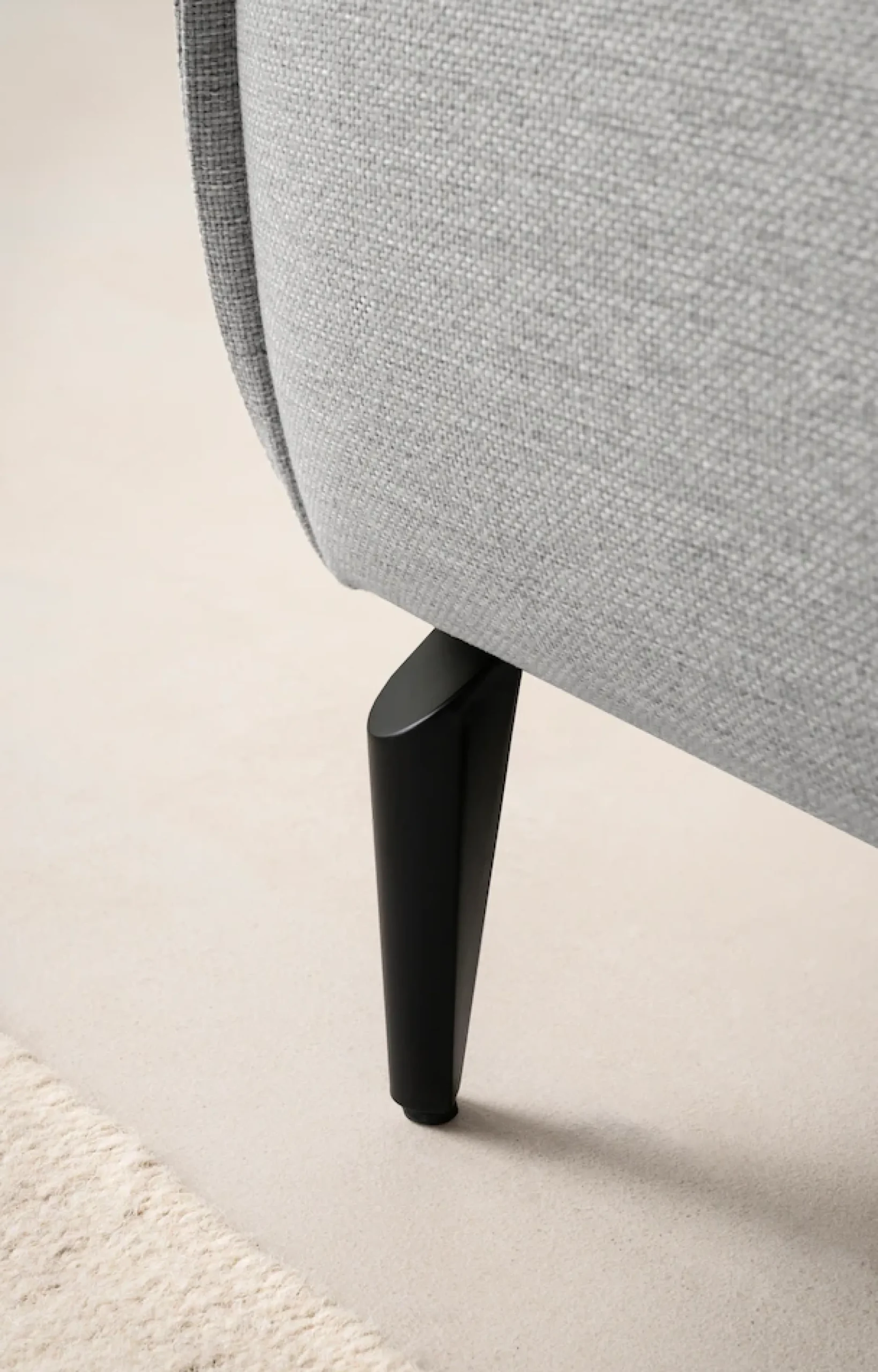 OTTO home Wohnlandschaft »TVINNU Leinenoptik, 354, mit Hocker« Recamiere rechts/links, stellbar zum Schlafsofa (Krokodilverbinder)