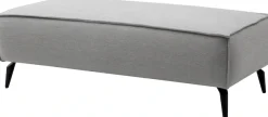 OTTO home Wohnlandschaft »TVINNU Leinenoptik, 354, mit Hocker« Recamiere rechts/links, stellbar zum Schlafsofa (Krokodilverbinder)