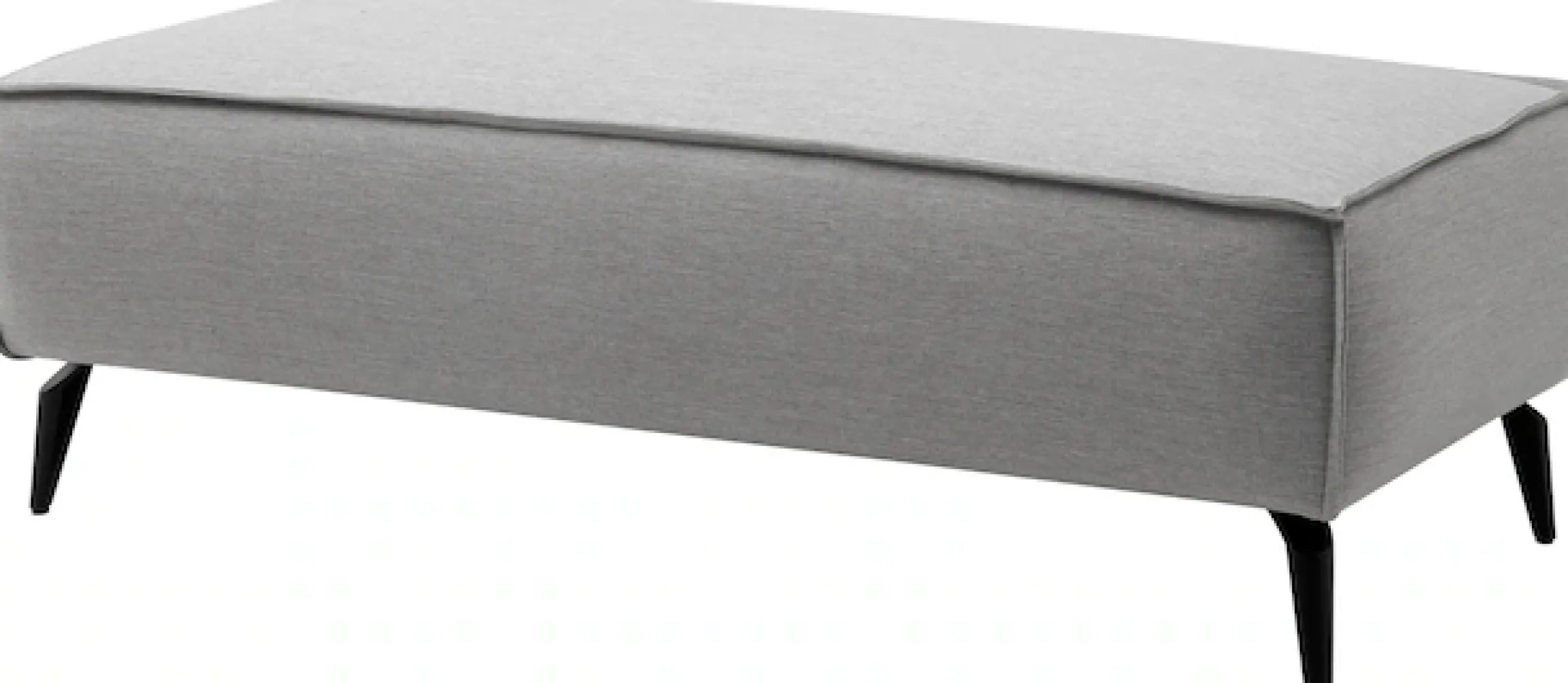 OTTO home Wohnlandschaft »TVINNU Leinenoptik, 354, mit Hocker« Recamiere rechts/links, stellbar zum Schlafsofa (Krokodilverbinder)