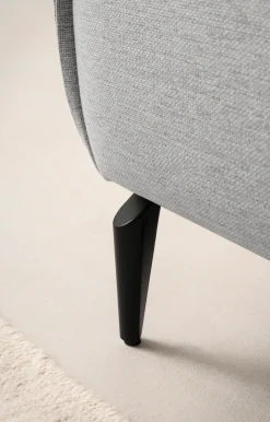 OTTO home Wohnlandschaft »TVINNU Leinenoptik, 354 cm« Recamiere rechts/links, schwarze Metallfüße, bequeme Sitz-/Liegefläche