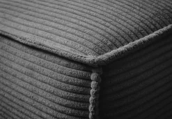 OTTO home Wohnlandschaft »TVINNU Cord, 354 cm, mit Hocker« Recamiere rechts/links, stellbar zum Schlafsofa (Krokodilverbinder)