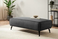 OTTO home Wohnlandschaft »TVINNU Cord, 354 cm, mit Hocker« Recamiere rechts/links, stellbar zum Schlafsofa (Krokodilverbinder)