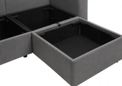 OTTO home Wohnlandschaft »Ulrik, U-Form, Breite: 315cm« mit Stauraum unter den Sitzen, inkl Stauraumkonsole mit Becherhaltern