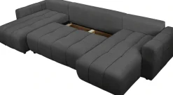 OTTO home Wohnlandschaft »YLVAA U-Form, 311 cm - OTTO. Verlässliche Qualität.« Schlaffunktion (132/269), Bettkasten, Feinstruktur-Bezug