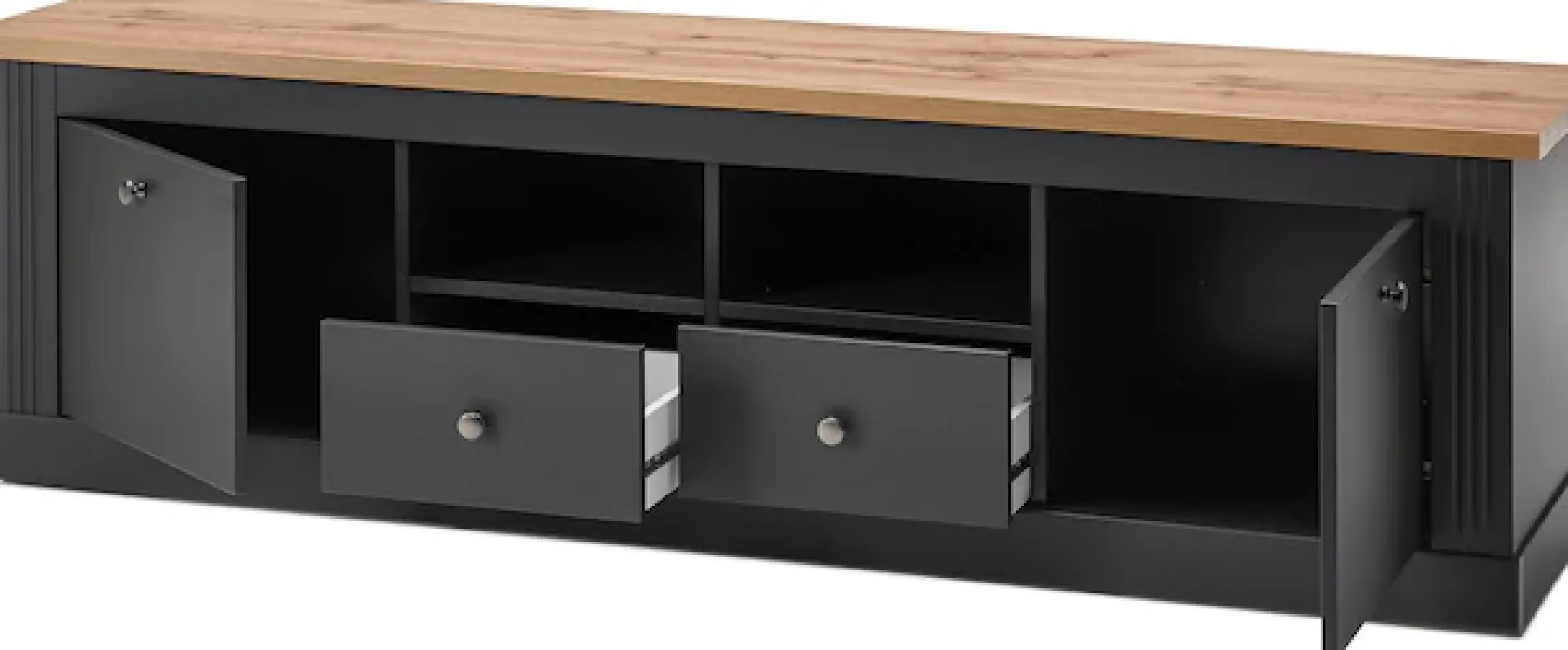OTTO home Wohnwand »Westminster, Anbauwand im Landhausstil, Komplettset, Wohnzimmer-Set« Set, 3 Stk. tlg.