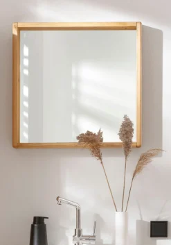 OTTO products Badspiegel »Jorrick« Rahmen aus FSC®-zertifiziertem Massivholz Kiefer, Breite 60 cm