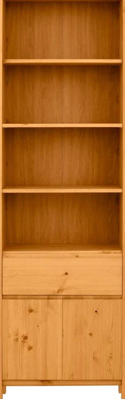 OTTO products Hochschrank »Jorrick« Breite 60 cm, Massivholz Kiefer mit Bio Öl/Wachs behandelt