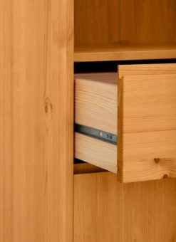 OTTO products Hochschrank »Jorrick« Breite 60 cm, Massivholz Kiefer mit Bio Öl/Wachs behandelt