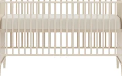PAIDI Babybett »EEFJE 70x140cm in Beige, umbaubares Kinderbett mit Massivholz« Gitterbett 4-fach höhenverstellbar, entnehmbare Sprossen, Juniorbett