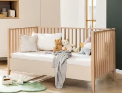 PAIDI Babybett »MILA & BEN Steiff by PAIDI, 70x140cm, Buche Massivholz, Kinderbett« inkl. Lattenrost, Gitterbett höhenverstellbar, entnehmbare Sprossen