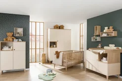 PAIDI Babybett »MILA & BEN Steiff by PAIDI, 70x140cm, Buche Massivholz, Kinderbett« inkl. Lattenrost, Gitterbett höhenverstellbar, entnehmbare Sprossen