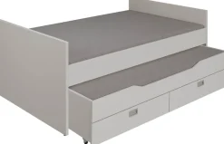 PAIDI Einzelbett »TIAGO in verschiedenen Ausführungen, Jugendliege mit Bettkasten« Breite/Länge: 90x200 cm / 120x200 cm,Kojenbett inklusive Ausziehbett in 90x190 cm & 2 Schubladen