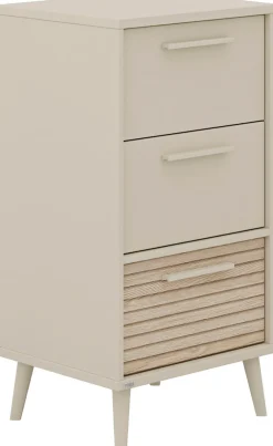 PAIDI Highboard »EEFJE in Beige, 3 Schubladen mit Soft-Close, verschiedene Ausführungen« B/H/T ca. 48/93/41cm,modernes und langlebiges Regal aus Holz, geprüfte Qualität, Kommode