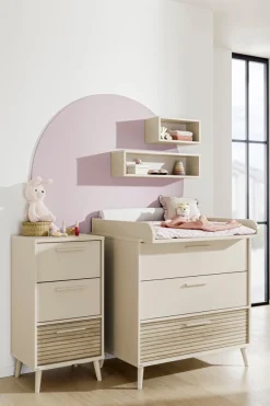 PAIDI Highboard »EEFJE in Beige, 3 Schubladen mit Soft-Close, verschiedene Ausführungen« B/H/T ca. 48/93/41cm,modernes und langlebiges Regal aus Holz, geprüfte Qualität, Kommode