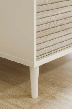 PAIDI Highboard »EEFJE in Beige, 3 Schubladen mit Soft-Close, verschiedene Ausführungen« B/H/T ca. 48/93/41cm,modernes und langlebiges Regal aus Holz, geprüfte Qualität, Kommode