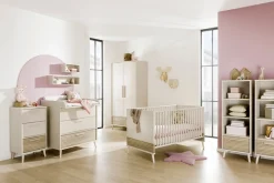 PAIDI Highboard »EEFJE in Beige, 3 Schubladen mit Soft-Close, verschiedene Ausführungen« B/H/T ca. 48/93/41cm,modernes und langlebiges Regal aus Holz, geprüfte Qualität, Kommode