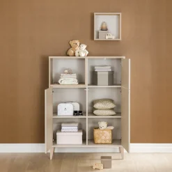 PAIDI Highboard »MILA & BEN Steiff by PAIDI in Beige,3 Türen mit Push-to-open« stabiles Regal mit Massivholz-Füßen, Standregal, geprüfte Qualität