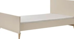 PAIDI Kinderbett »JONTE 120x200cm, Jugendbett in Beige« B/H/T ca. 209/96/126cm, Cashmere-Beige,zeitloses & langlebiges Einzelbett, Massivholz-Füße